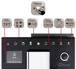 Melitta Caffeo CI-Touch Noire F630-102 Garantie 3 Ans -Vente De Café 3 melitta caffeo ci touch f630 102