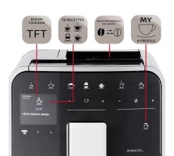 Melitta Barista T Smart Connectée Argent (sans Réservoir Lait) F831-101 -Vente De Café 4 melitta barista t smart f831 101