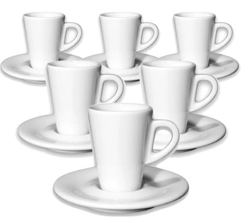 6 Tasses Expresso Et Sous-tasses 7 Cl Porcelaine Speciale Degustazione - Ancap 1 6 Tasses Expresso Et Sous-tasses 7 Cl Porcelaine Speciale Degustazione - Ancap