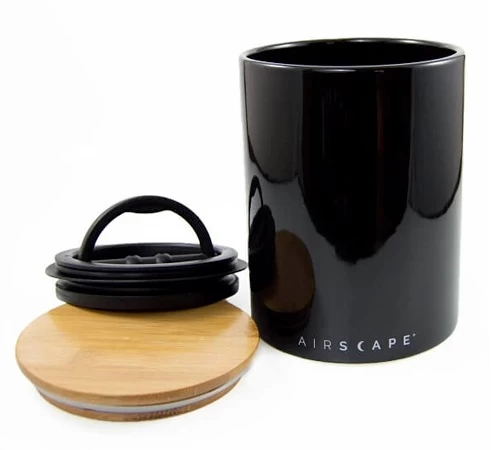 Boîte Conservatrice Céramique Noire Avec Vide D'air 500g - Airscape 2 Boîte Conservatrice Céramique Noire Avec Vide D'air 500g - Airscape – Image 2