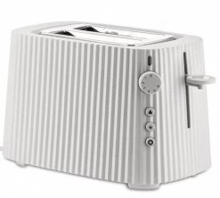 Grille-Pain électrique - 2 Fentes - Blanc Plissé- Alessi