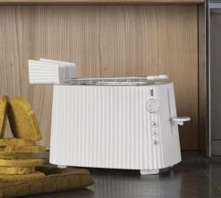 Grille-Pain électrique - 2 Fentes - Blanc Plissé- Alessi -Vente De Café alessi grille pain lifestyle 1