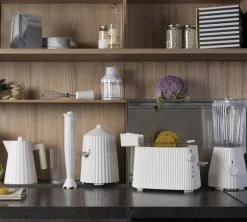 Set Petit Déjeuner Gamme Plissé Blanc ALESSI -Vente De Café alessi presse agrume plisseb4 3