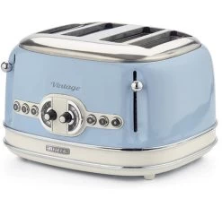 Grille Pain - Vintage 156 4 Slices Bleu- 00C015604AR0 - ARIETE -Vente De Café ariete 4 vintage bleu2