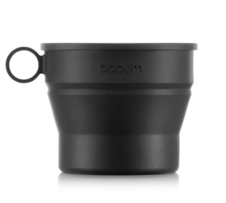 Gobelet De Voyage - BODUM - Bistro Rétractable Avec Couvercle Et Mousqueton, 0.3 L, Noir 2 Gobelet De Voyage - BODUM - Bistro Rétractable Avec Couvercle Et Mousqueton, 0.3 L, Noir – Image 2