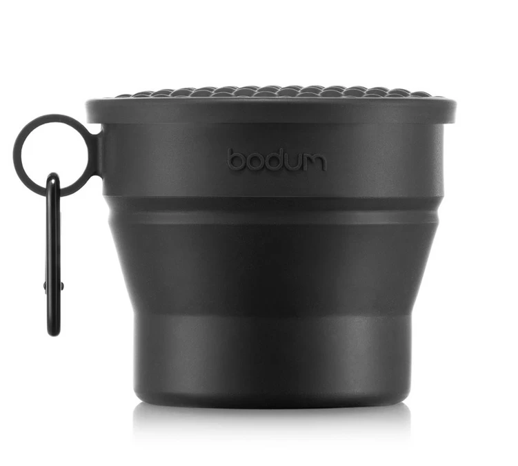 Gobelet De Voyage - BODUM - Bistro Rétractable Avec Couvercle Et Mousqueton, 0.3 L, Noir 1 Gobelet De Voyage - BODUM - Bistro Rétractable Avec Couvercle Et Mousqueton, 0.3 L, Noir