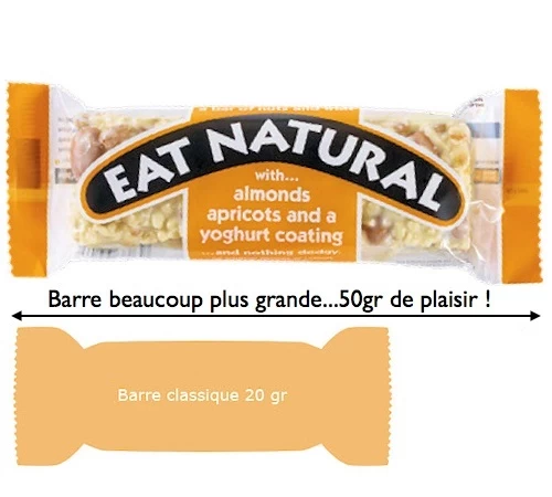 12 Barres Gourmandes Abricot, Amande Et Yaourt - Eat Natural 2 12 Barres Gourmandes Abricot, Amande Et Yaourt - Eat Natural – Image 2