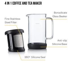 Carafe One Brew - Black - Barista&Co -Vente De Café bc carafe piston2