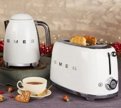 Grille-pain Smeg TSF02WHEU 4 Tranches Blanc -Vente De Café blac venis