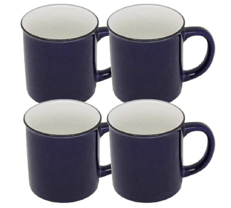 Mug AOC - Retro Bleu Nuit - 4x 250 Ml 1 Mug AOC - Retro Bleu Nuit - 4x 250 Ml