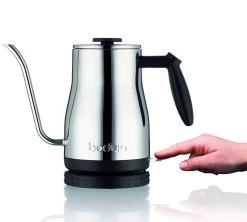 Bouilloire Bodum Bistro 1L Inox Brillant Col De Cygne -Vente De Café bodumlongbec3