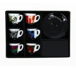 Tasses - ZICAFFE - Tasses Et Sous-tasses The Art Of Espresso 7 Cl -Vente De Café boite 6tasses