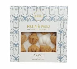 32 Sucres Moulés - Matin à Paris : Brioche, Croissant Et Tasse - CANASUC