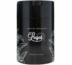 Boite De Conservation Noire Avec Vide D'air 500gr - Cafés Lugat