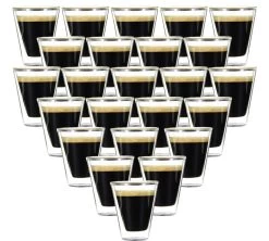 24 Verres Double Paroi Caffeino 8.5 Cl BORMIOLI ROCCO