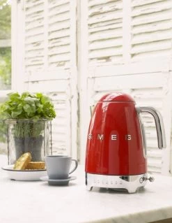 Bouilloire KLF04RDEU Temperature Réglable Rouge 1,7 L + Offre Cadeau - SMEG -Vente De Café bouil ambred