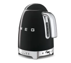 Bouilloire SMEG - Température Réglable - KLF04BLEU Noire 1,7 L + Offre Cadeau -Vente De Café bouilloire noire vernis smeg