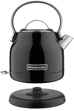 Bouilloire KitchenAid Noire - Onyx - 1.25L + Offre Cadeau -Vente De Café bouilloire sans fil noir onyx