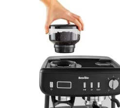 Machine Expresso Avec Moulin BREVILLE Barista Max+ VCF152X Noire -Vente De Café breville baristamaxplus 3