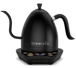 Bouilloire Col De Cygne Artisan Gooseneck Black/Black 1L - Brewista