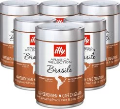Café En Grains Illy Monoarabica Brasile - 6x250 Gr