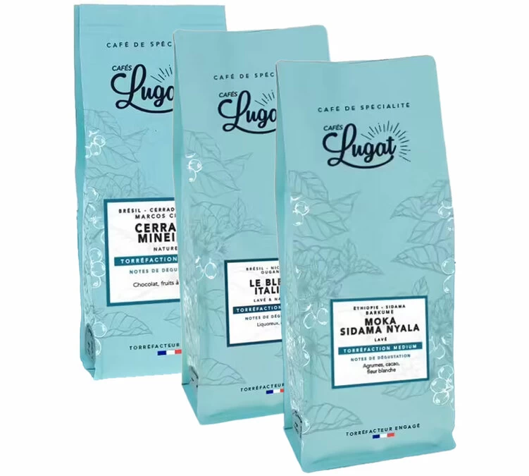 Lot Café En Grains : Les Intemporels - 3x1kg - Cafés Lugat 1 Lot Café En Grains : Les Intemporels - 3x1kg - Cafés Lugat