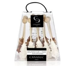 10 Bâtonnets Pour Expresso - Blanc Et Ambre - CANASUC