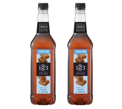 Sirop 1883 Routin Caramel Nature Sans Sucre - Bouteille Plastique - 1L X2