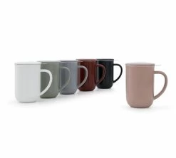Mug Minima Stone Rose 50 Cl Avec Infuseur Inox - VIVA SCANDINAVIA -Vente De Café collection minima