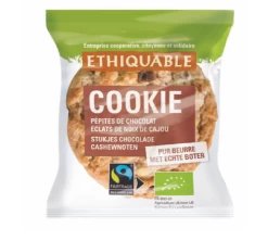 90 Cookies Pépite De Chocolat Et Noix De Cajou En Sachet Individuel Bio - ETHIQUABLE