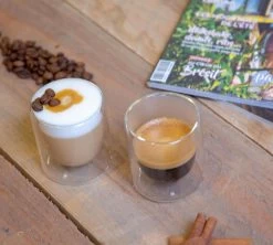 2 Verres Double Paroi Mila 10 Cl - Pylano -Vente De Café espresso3 amb