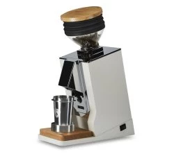 Moulin à Café EUREKA ORO Mignon Single Dose Blanc Et Bois De Chêne Avec Blow Up