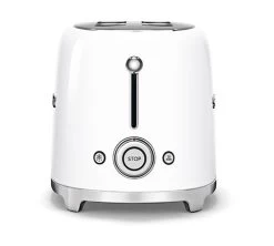Grille-pain Smeg TSF02WHEU 4 Tranches Blanc -Vente De Café gp blc cote