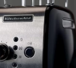 Grille-pain KITCHENAID - Onyx Noir 5KMT221EOB Noir Onyx -Vente De Café gp emp bouton