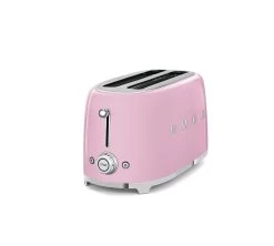 Grille-pain Smeg TSF02PKEU 4 Tranches - Rose -Vente De Café gp smeg rose