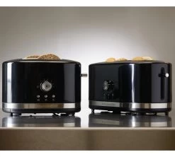 Toaster KitchenAid 5KMT2116EER Noir Onyx 2 Fentes -Vente De Café gpnoir amb2