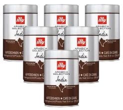 Lot Café En Grains Illy Monoarabica Inde - 6x250g - Illy