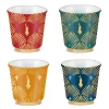 4 Tasses Déco Glamour - 33 Cl - BIALETTI