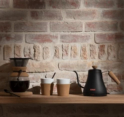 6 Tasses Bistro 30 Cl - Porcelaine Blanche Et Liège - BODUM -Vente De Café image secondaire 11582 109 1