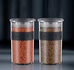 4 Bocaux Noirs - Conservation PC PRESSO - 25 Cl -BODUM -Vente De Café image secondaire boite 3.0