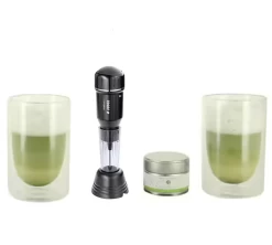 Coffret Matcha : Mousseur à Lait + Thé Matcha + 2 Verres Pylano