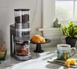 Moulin à Café KITCHENAID Artisan 5KCG8433EMS Gris étain -Vente De Café kitchenaid moulin gris 4