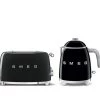 Set Petit-Déjeuner Grille-Pain TSF01BLEU Et Bouilloire KLF05BLEU Noir - SMEG
