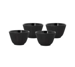 Lot De 4 Tasses En Fonte Noire 12cl - The Kitchenette