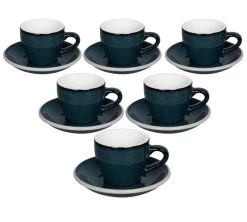 Tasses - LOVERAMICS - Espresso Et Sous-tasses Egg Night Sky 8cl X6