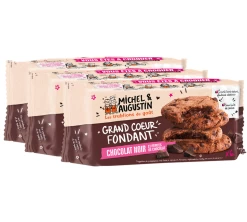 Pack De 3 Cookies Coeur Fondant Tout Chocolat (x6) - Michel Et Augustin