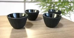 Lot De 4 Tasses En Fonte Noire 12cl - The Kitchenette -Vente De Café mood viva scandinavia
