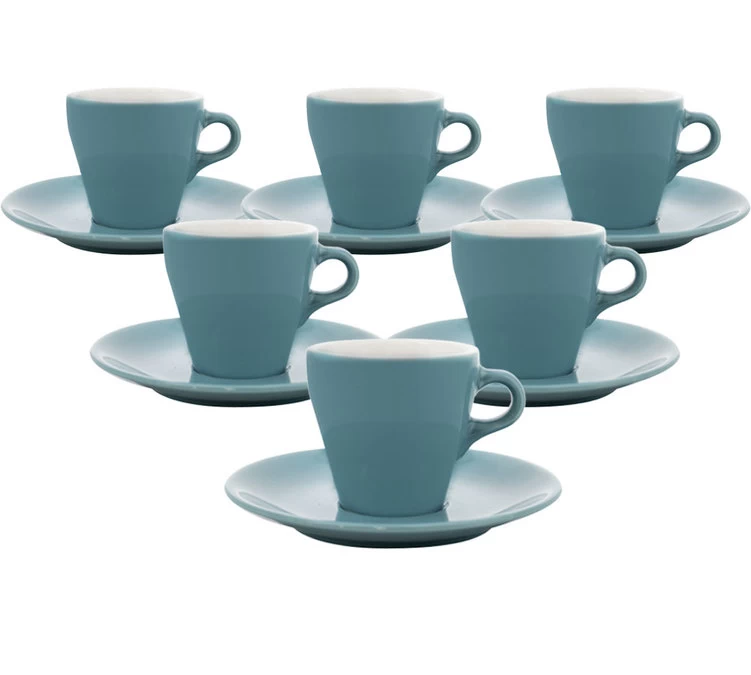 Tasses - ORIGAMI - Tasses Et Sous-tasses Espresso Turquoise 9cl 1 Tasses - ORIGAMI - Tasses Et Sous-tasses Espresso Turquoise 9cl