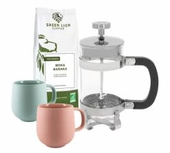 Pack Découverte " Consommer Mieux " - Cafetière à Piston 1L / 8 Tasses- Exclusivité MaxiCoffee