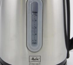 Bouilloire Melitta Prime Aqua Noir Inox 1.7L -Vente De Café primeaqua 17l fen